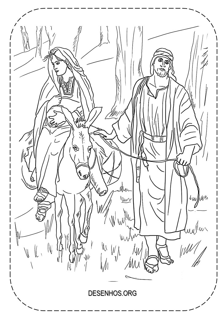 Nascimento de Jesus para colorir!