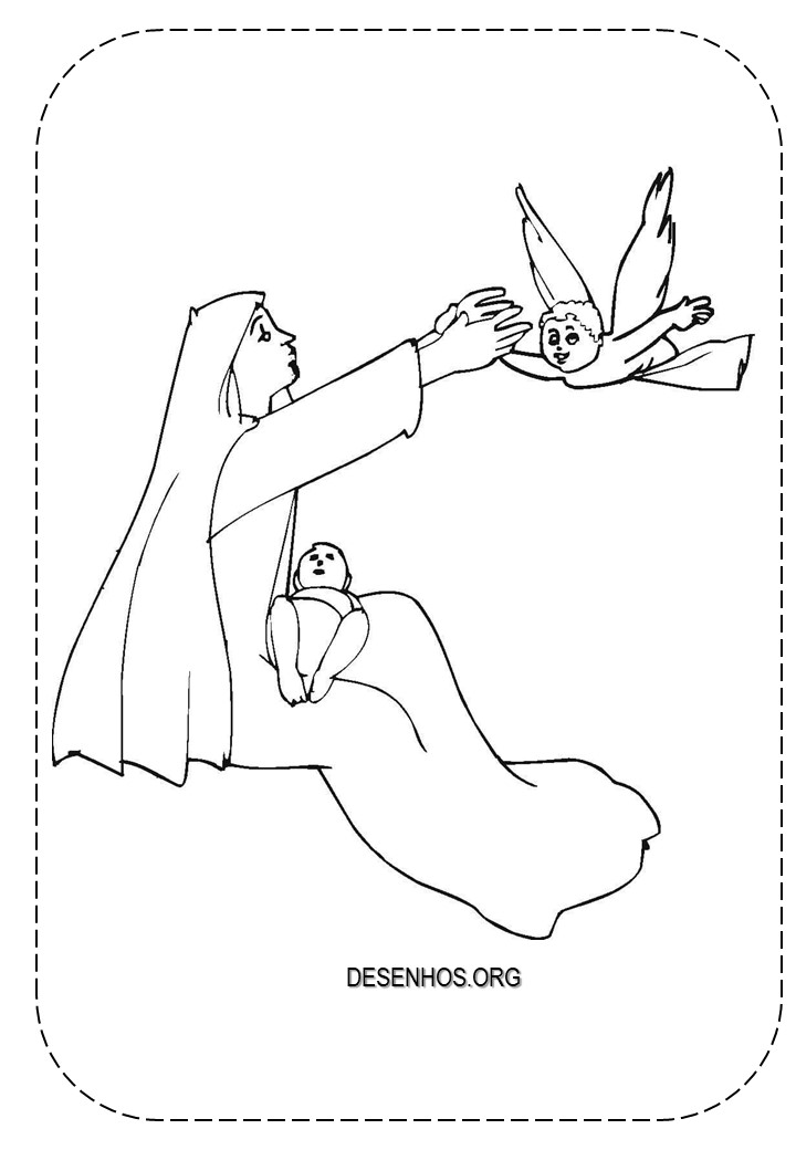 Nascimento de Jesus para colorir!