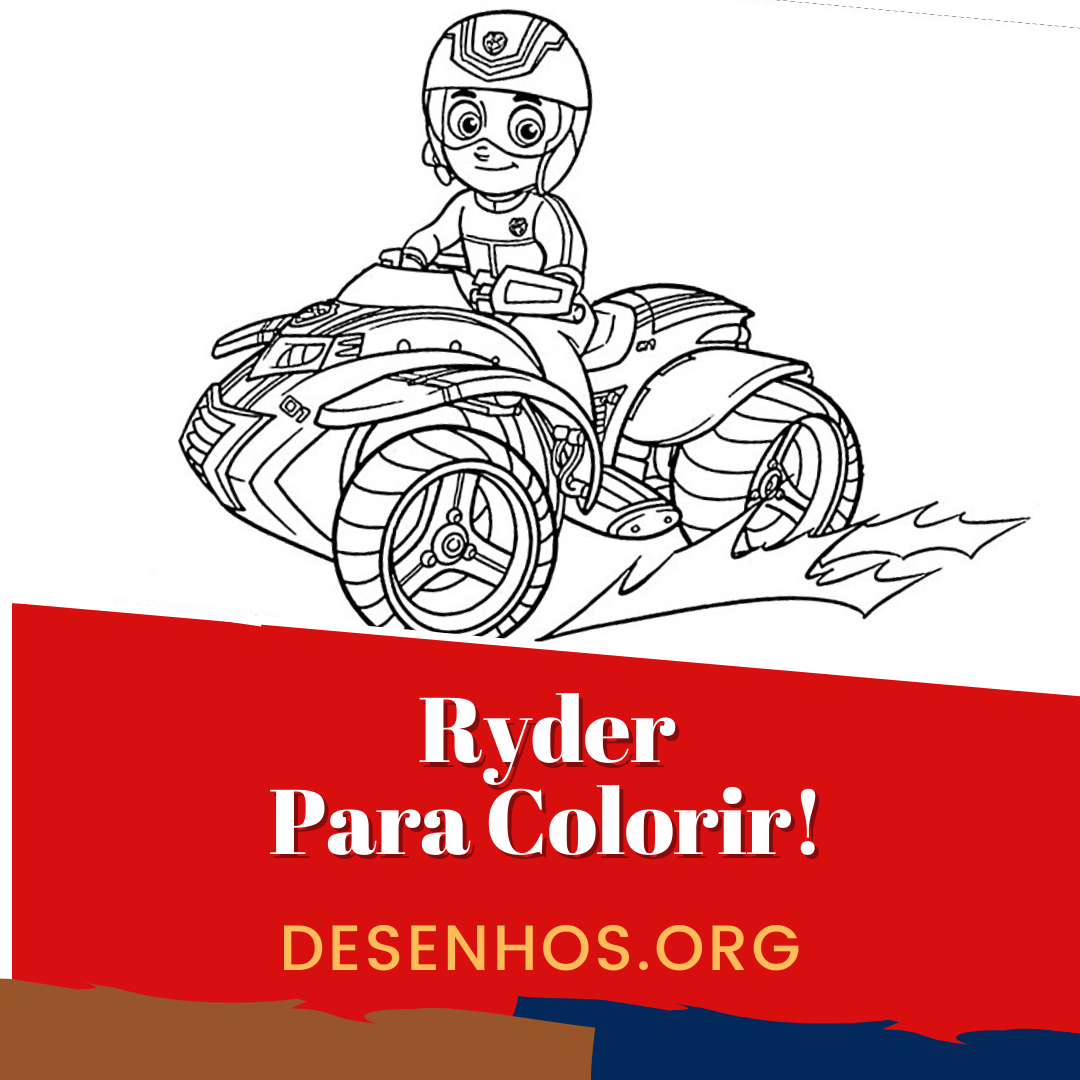 30 Desenhos do Ryder para Colorir e imprimir!
