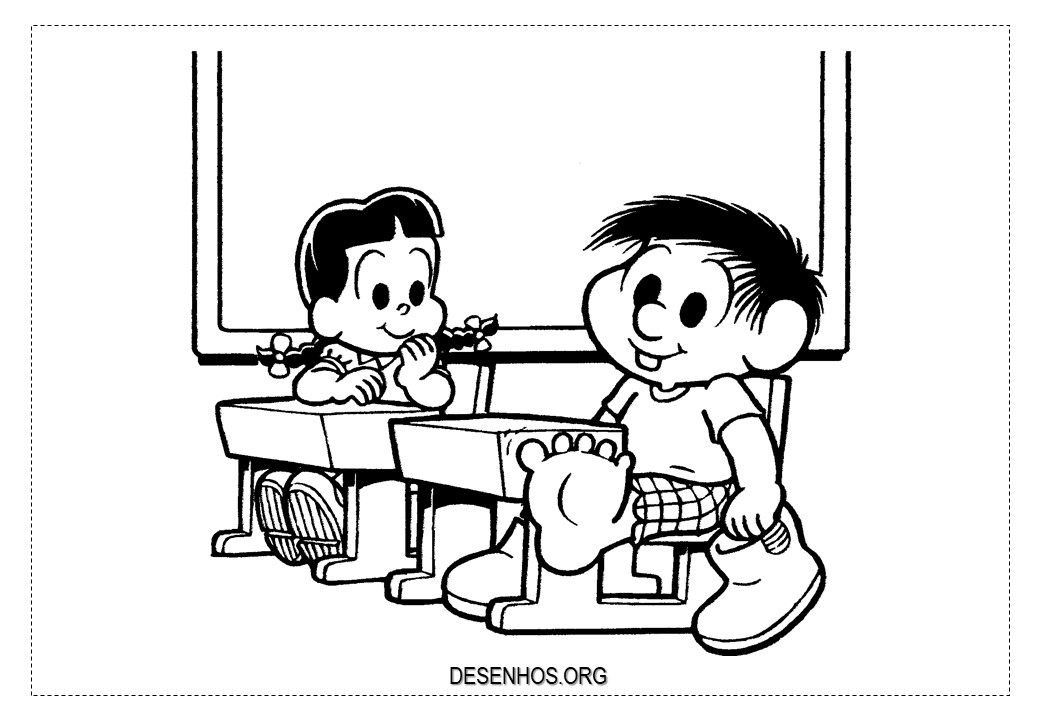 162 Desenhos da Turma da Mônica para colorir!