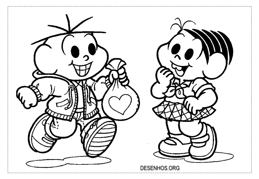 162 Desenhos da Turma da Mônica para colorir!