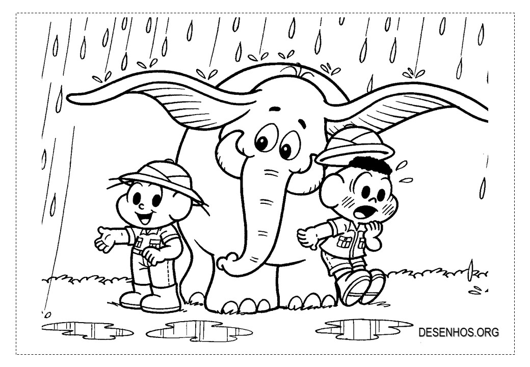 162 Desenhos da Turma da Mônica para colorir!