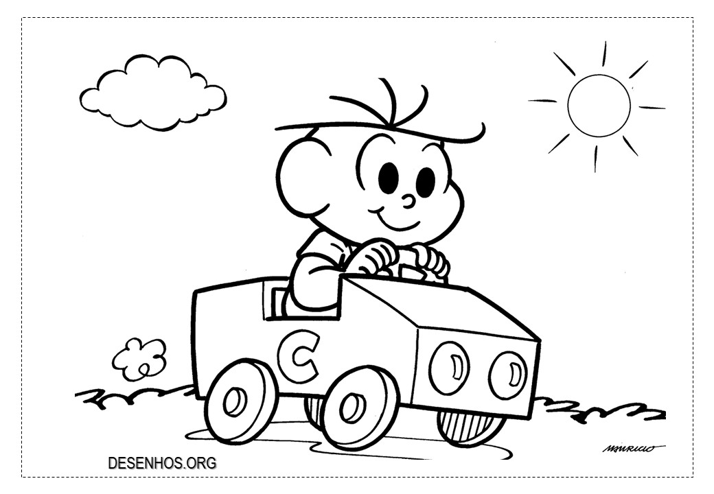 162 Desenhos da Turma da Mônica para colorir!
