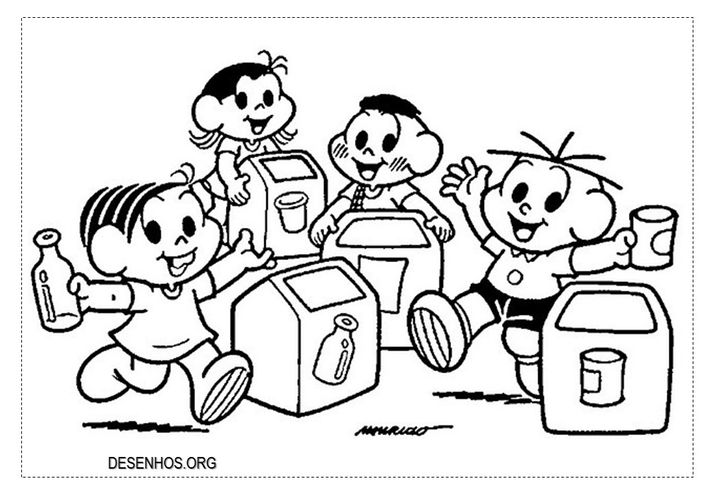 162 Desenhos da Turma da Mônica para colorir!