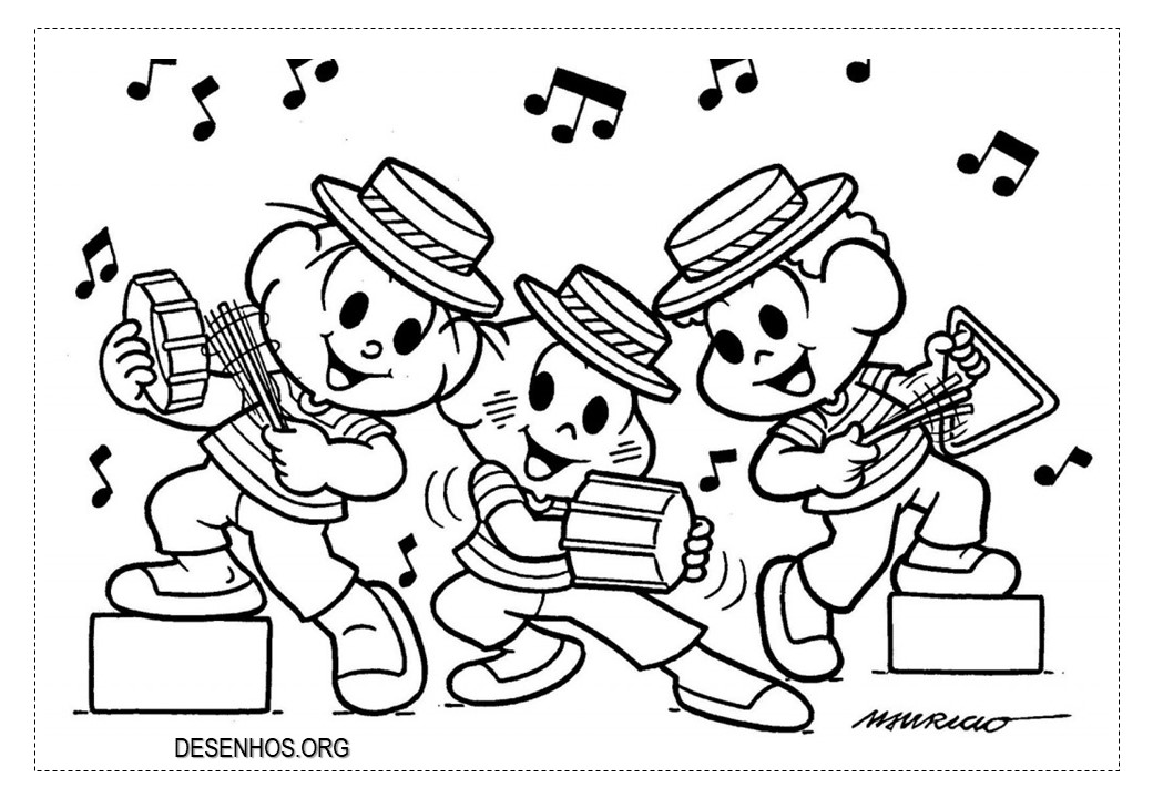 162 Desenhos da Turma da Mônica para colorir!