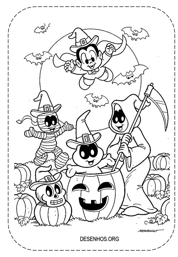 162 Desenhos da Turma da Mônica para colorir!