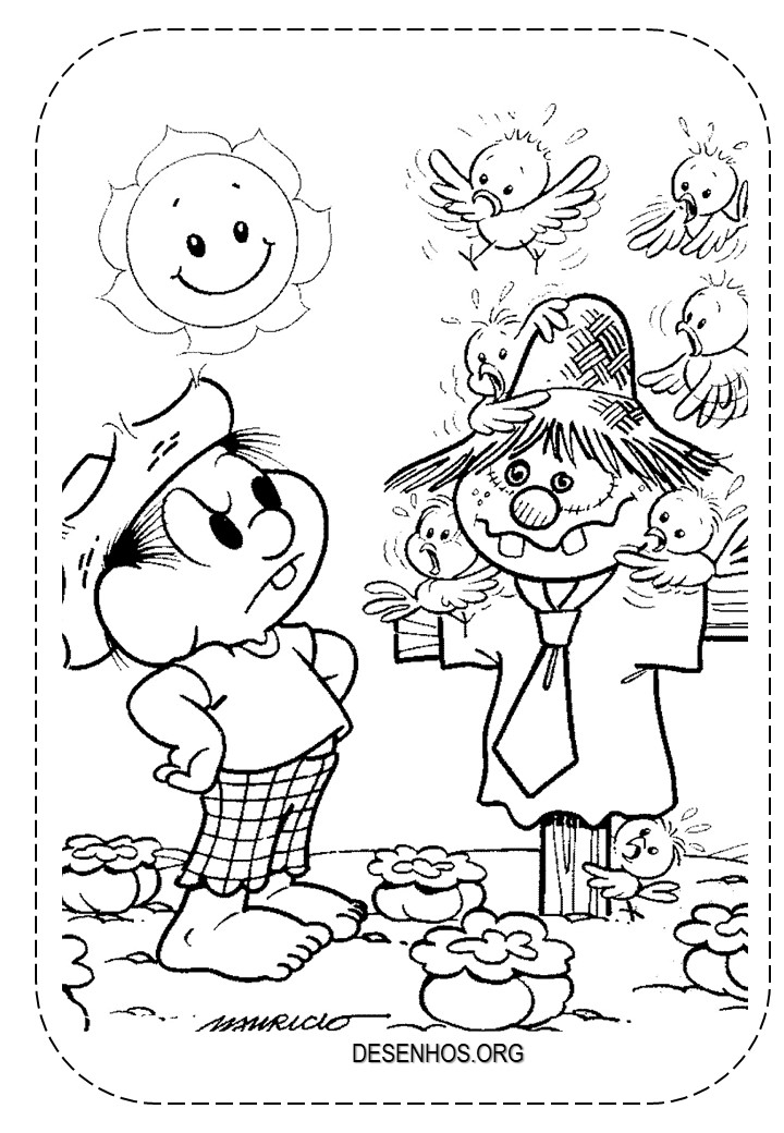 162 Desenhos da Turma da Mônica para colorir!