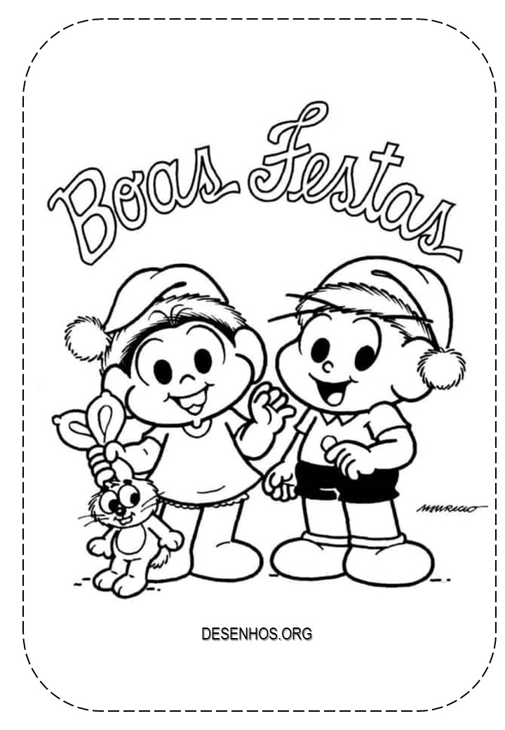 162 Desenhos da Turma da Mônica para colorir!