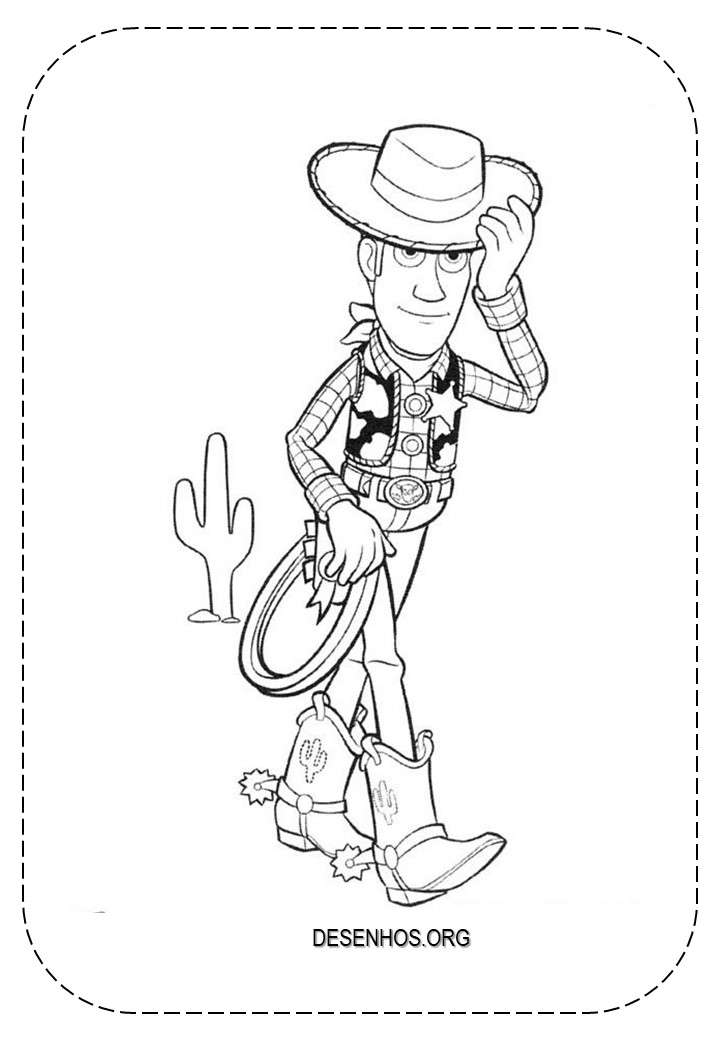 25 Desenhos do Woody para colorir!