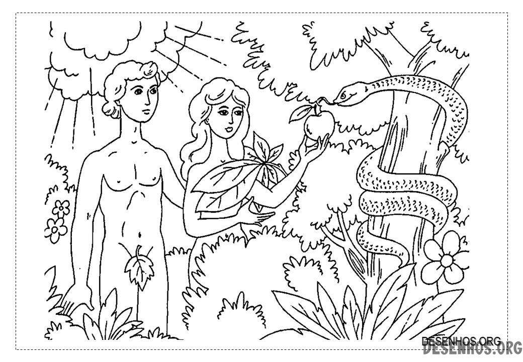 Adão e Eva imprimir 20