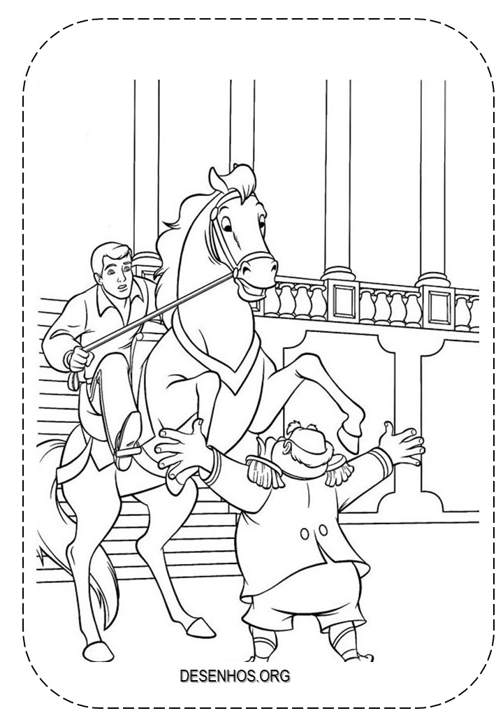 Cinderela principe encantado para colorir 7 Cinderela principe encantado para colorir 7