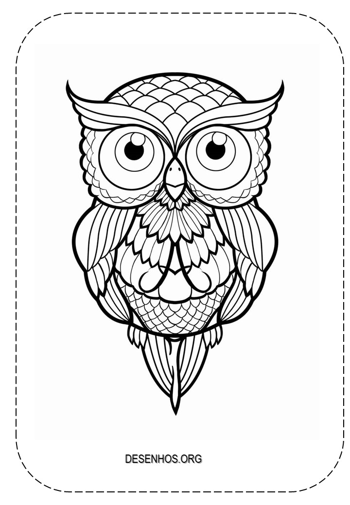 Corujas mandala imprimir 1