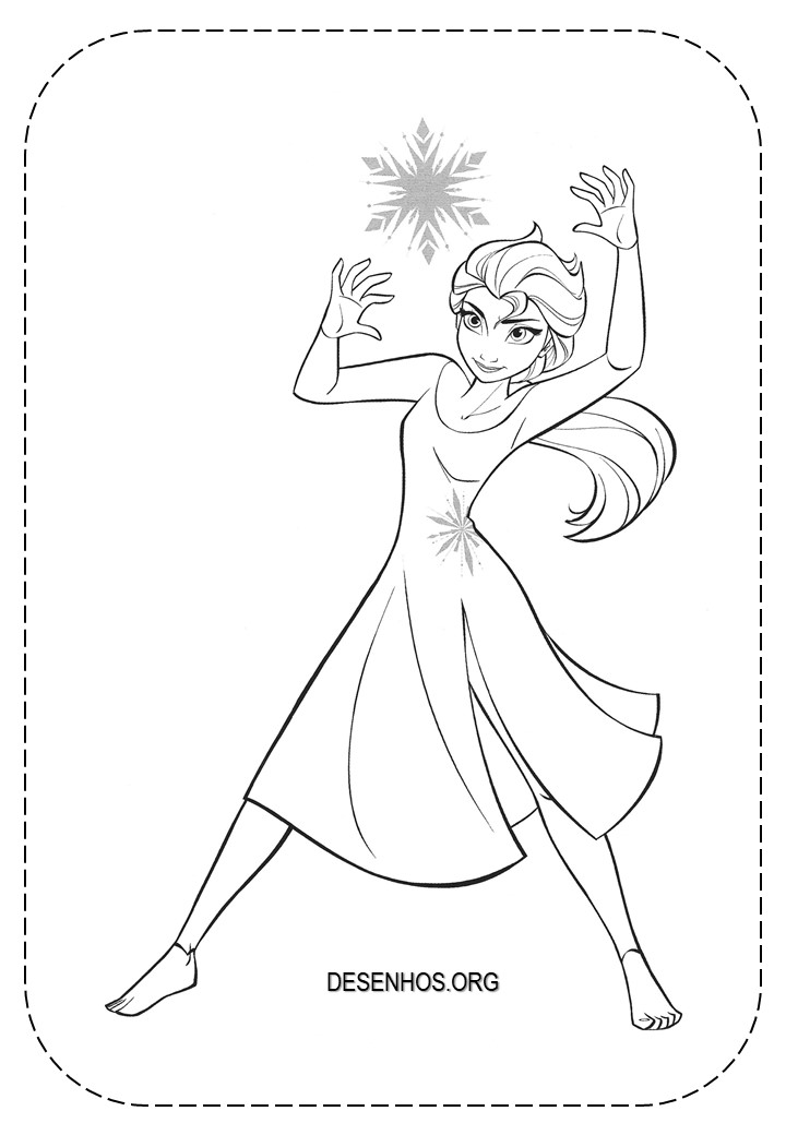 Frozen elsa imprimir 8