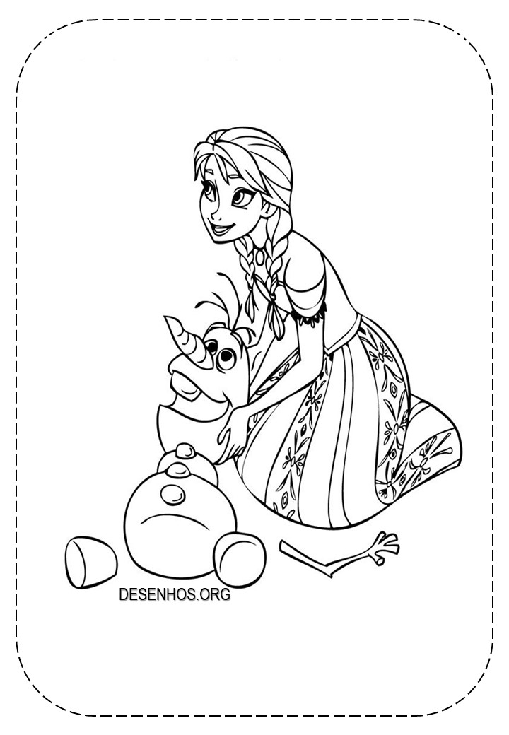 Frozen olaf imprimir 36