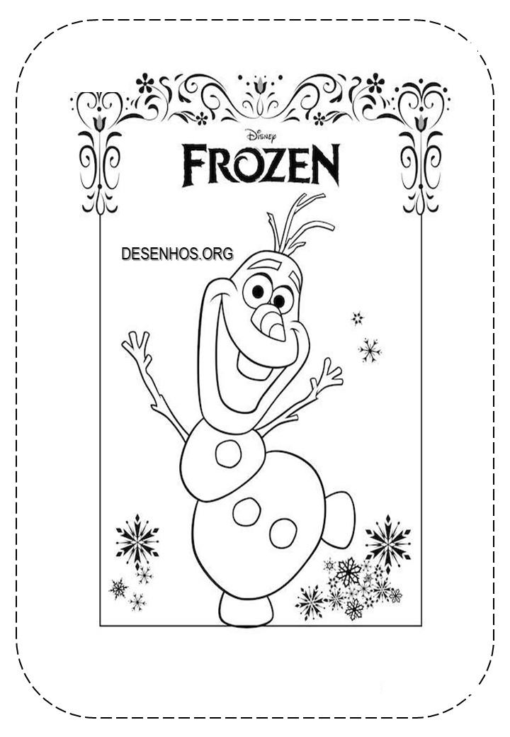 Frozen olaf imprimir 4