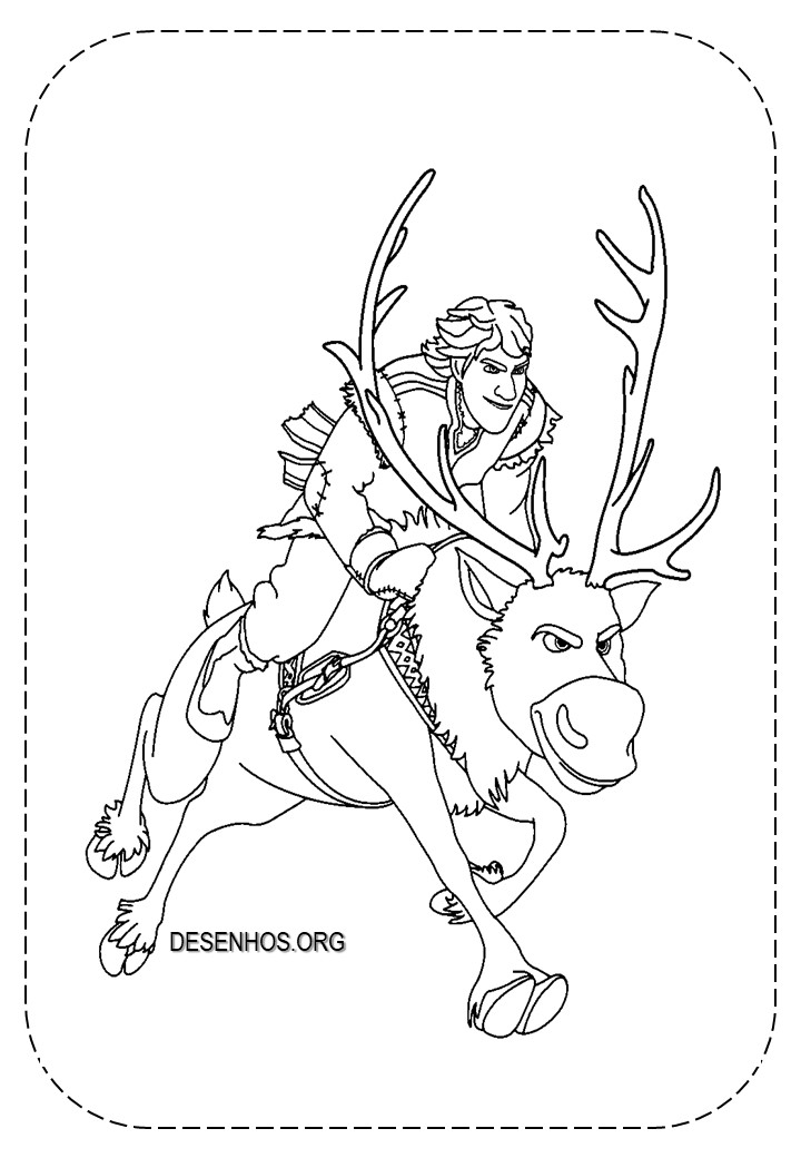 Frozen para colorir 7