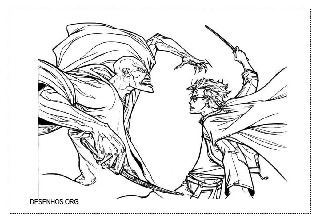 Harry potter imprimir e colorir 4