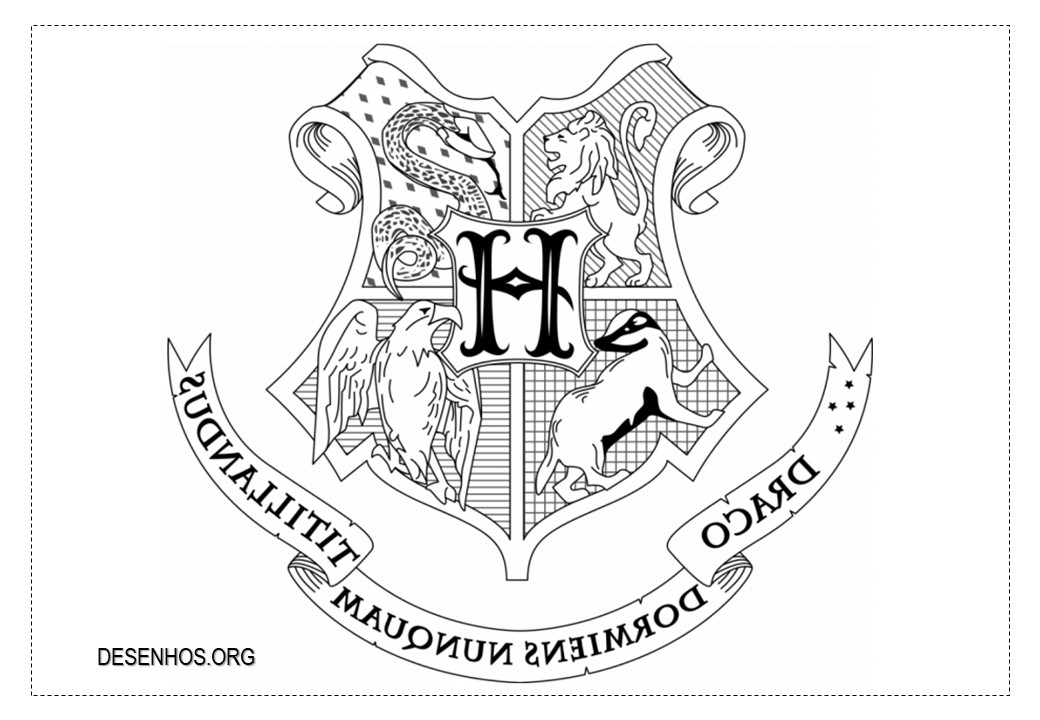 Harry potter imprimir e colorir 6