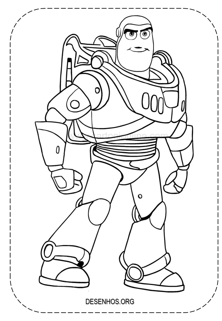 Toy Story colorir buzz 3