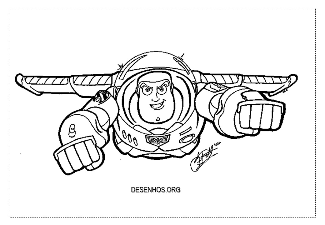 Toy Story colorir buzz Lightyear 2