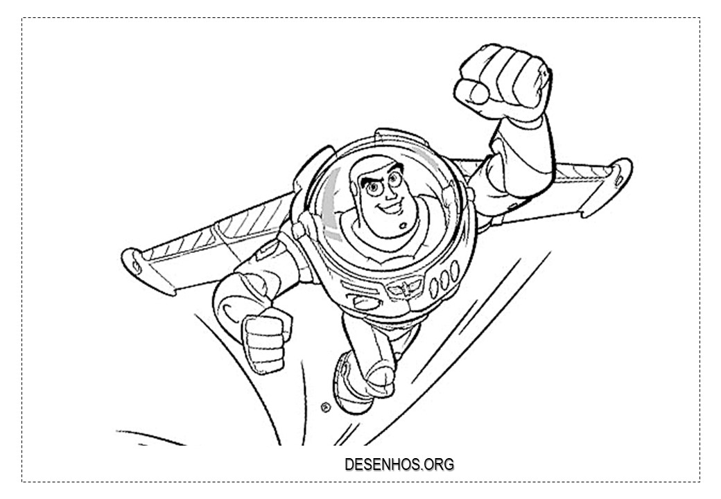 Toy Story colorir buzz Lightyear 3
