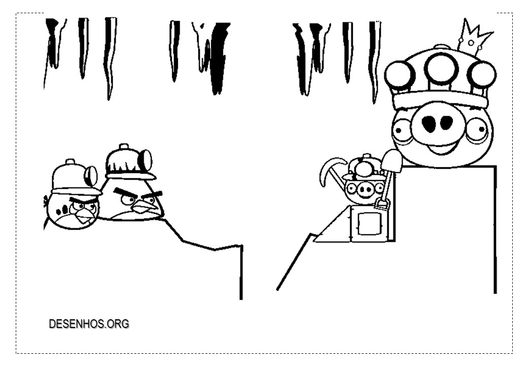 angry birds imprimir e colorir 1