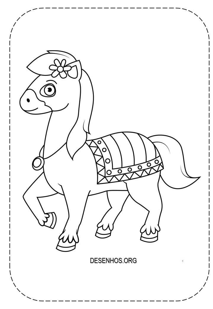 cavalos fofos imprimir 3