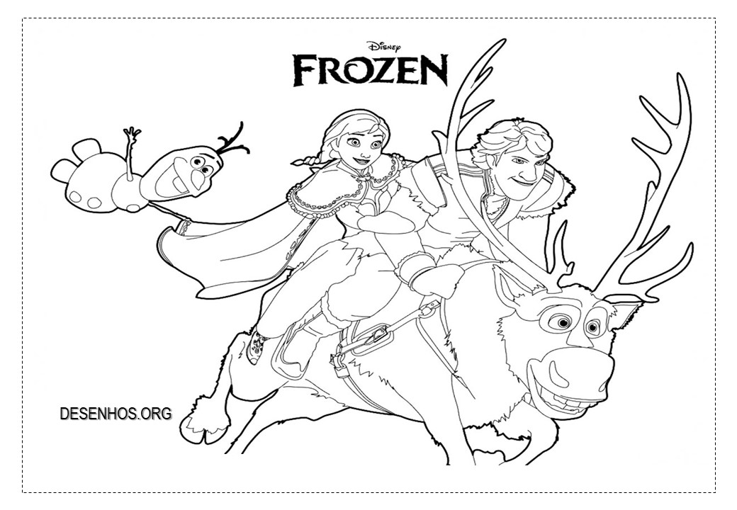 frozen colorir imprimir 3