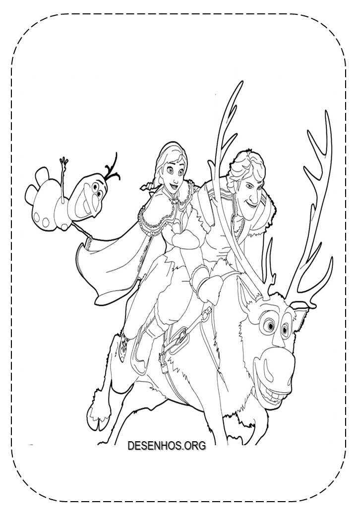 frozen imprimir e colorir 6