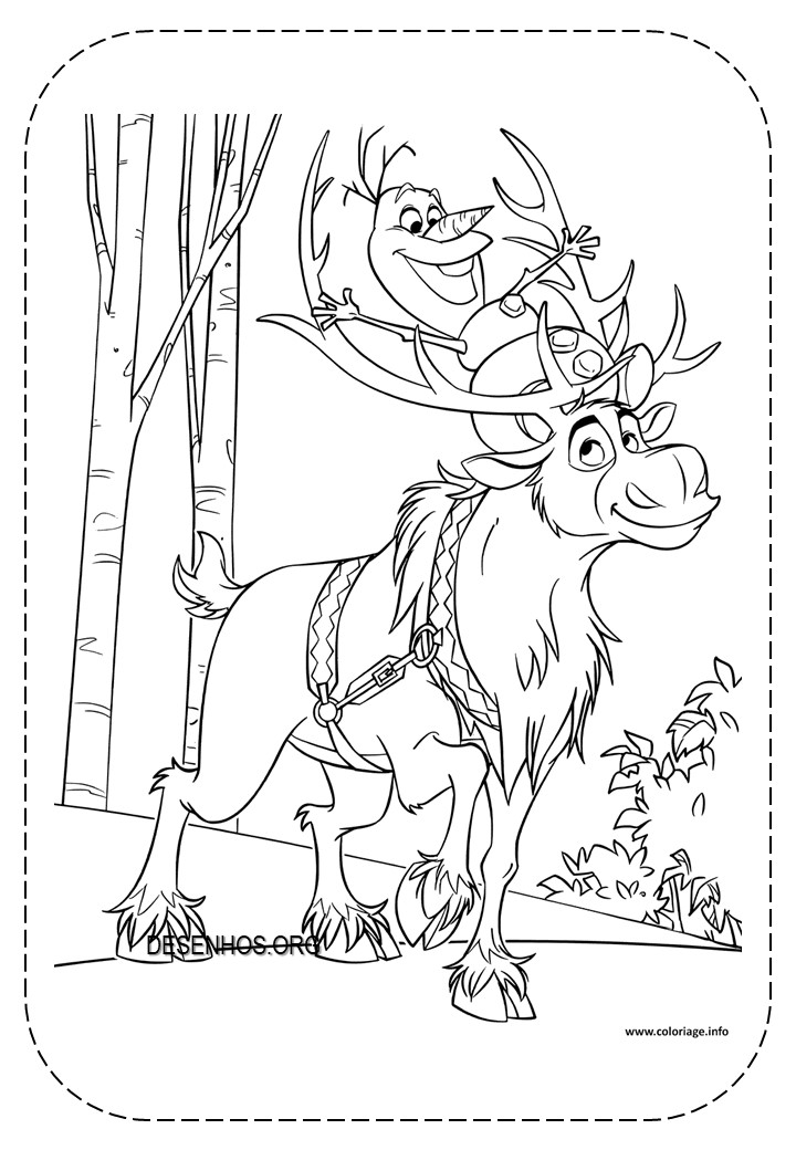 imprimir desenho frozen 3