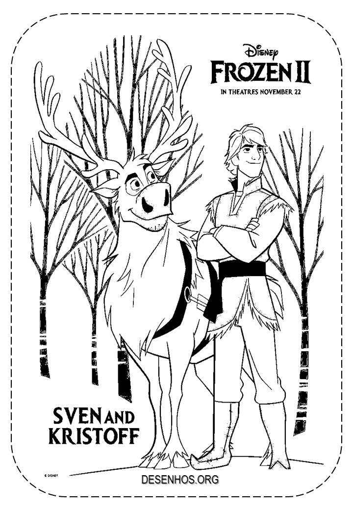 imprimir desenho frozen 5
