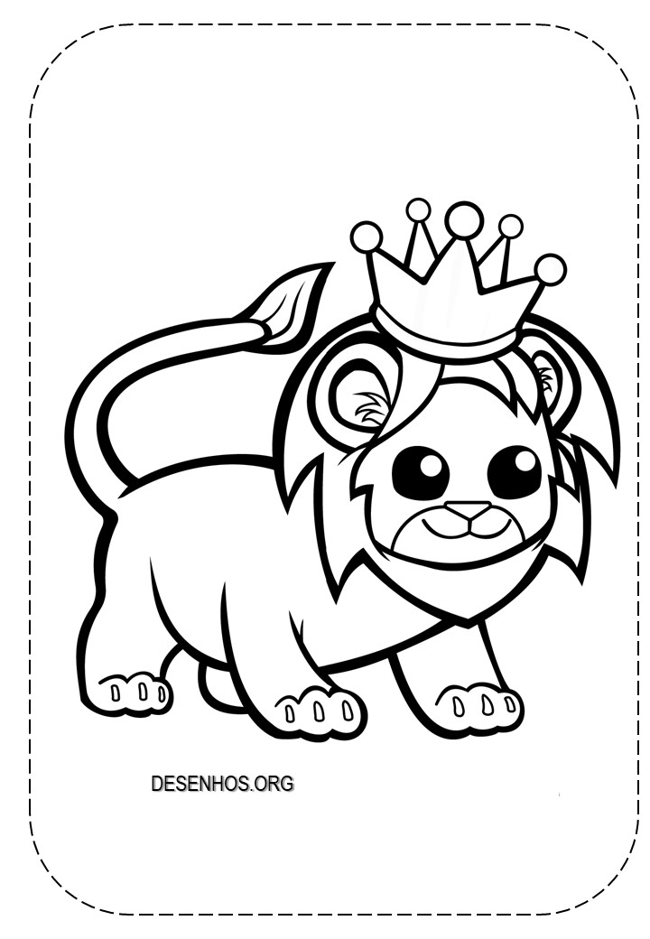 leao fofo imprimir 11