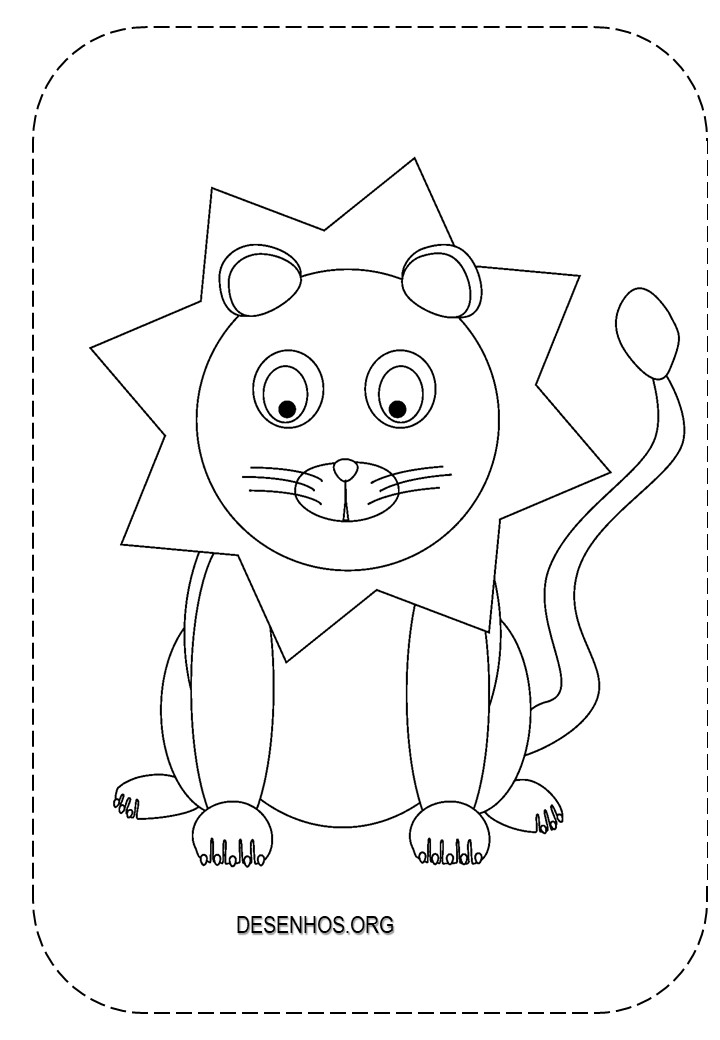 leao fofo imprimir 3