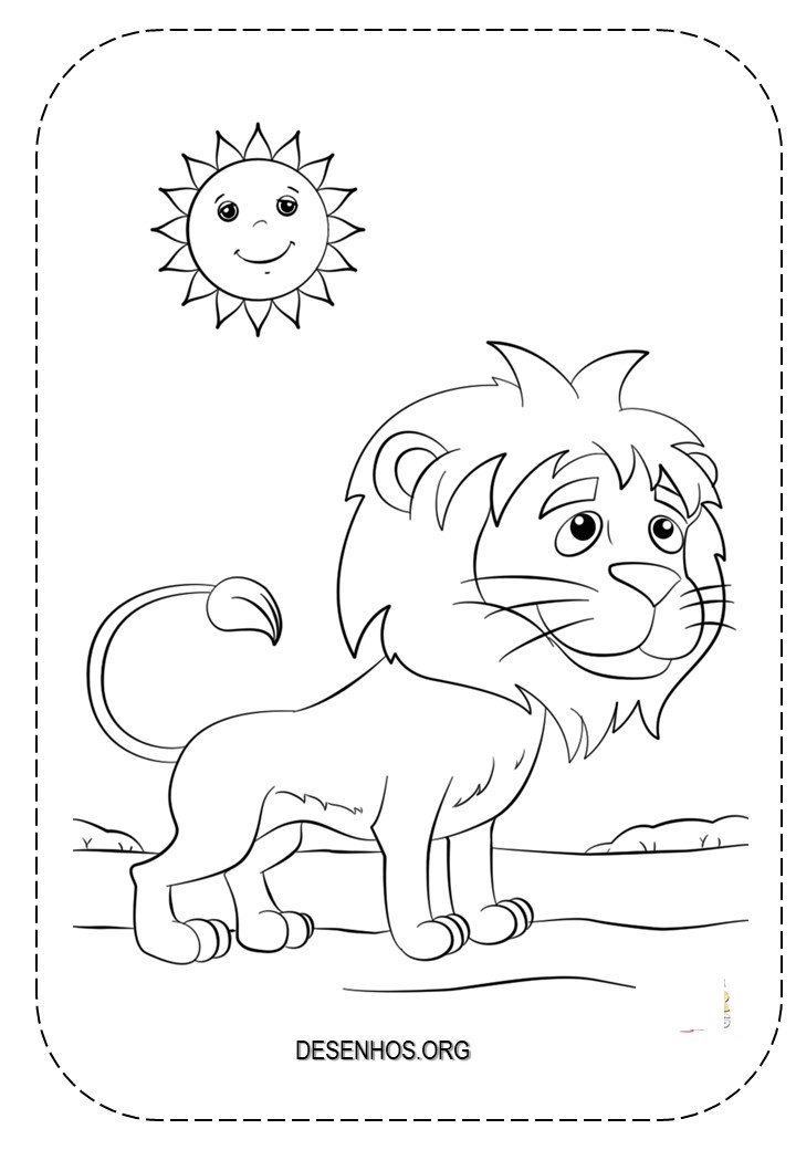 leao fofo imprimir 6