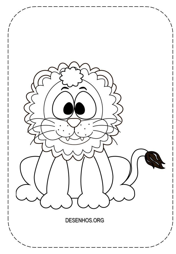 leao fofo imprimir 7
