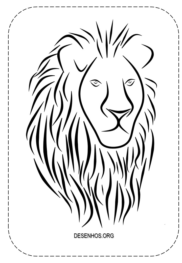 leao imprimir e colorir 14