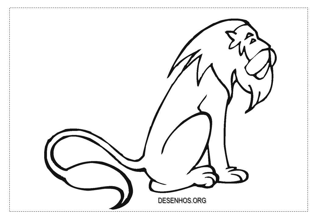 leao imprimir e colorir 4