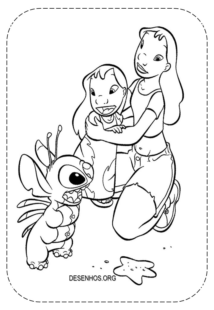 lilo e stitch imprimir e colorir 10