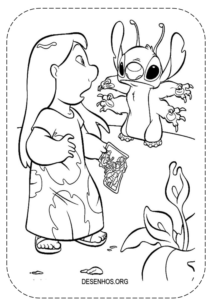 lilo e stitch imprimir e colorir 12