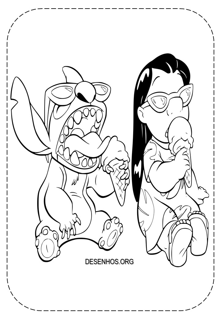 lilo e stitch imprimir e colorir 19