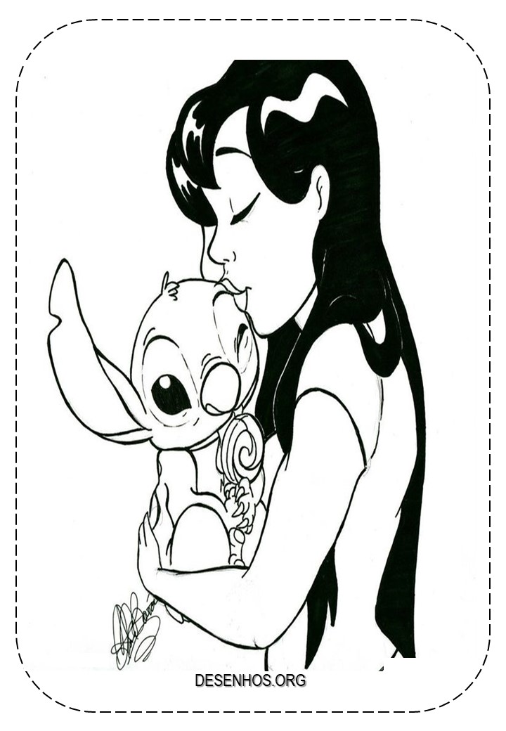 lilo e stitch imprimir e colorir 20