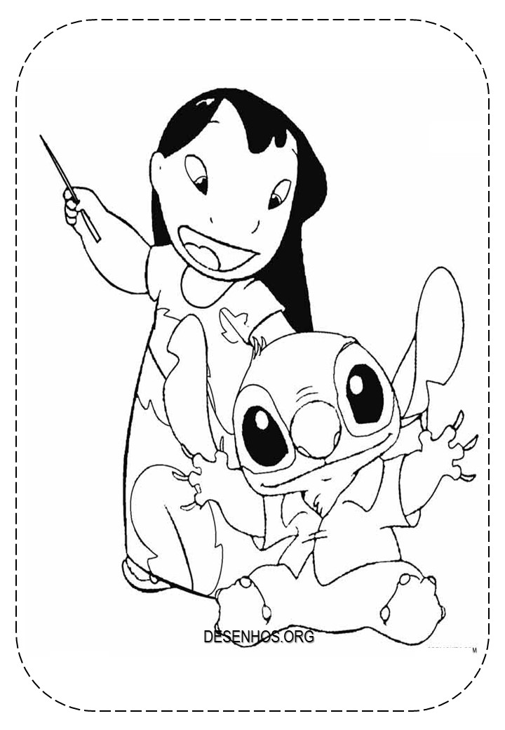 lilo e stitch imprimir e colorir 28