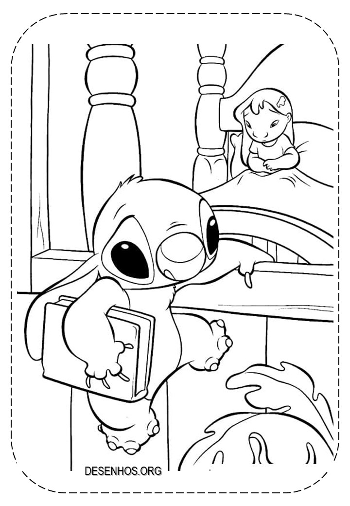lilo e stitch imprimir e colorir 8