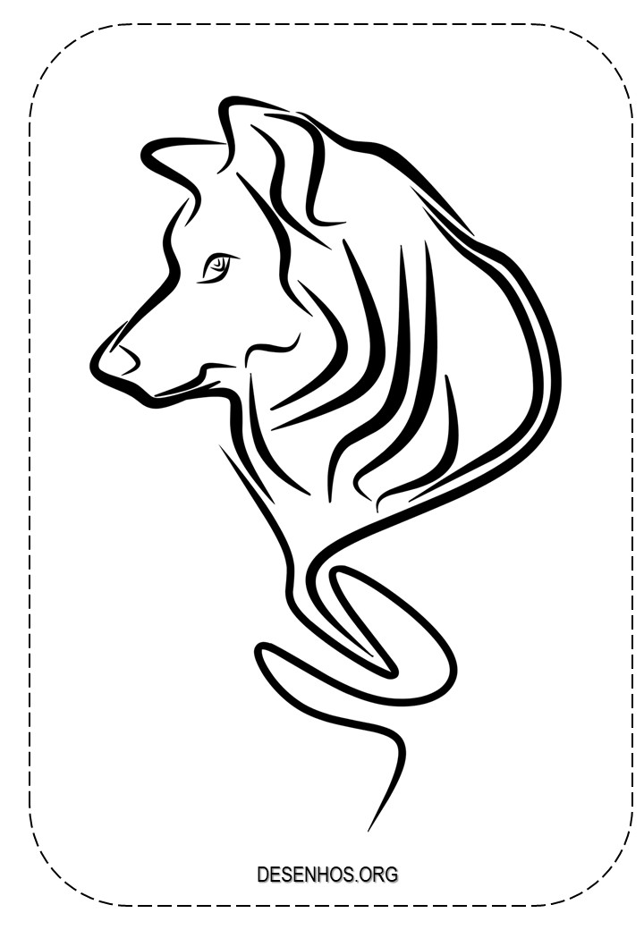lobos imprimir e colorir 16