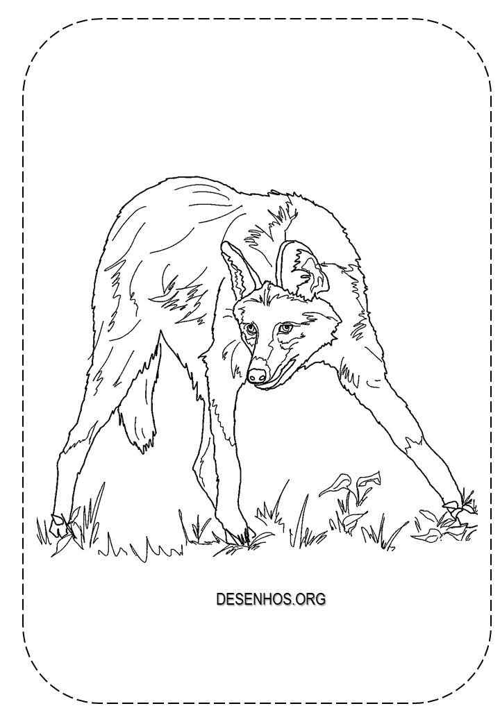 lobos imprimir e colorir 8