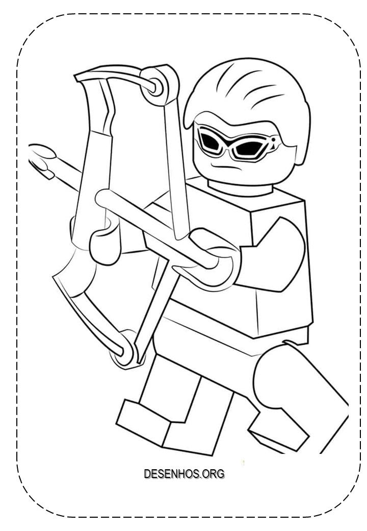 Desenhos para colorir lego marvel super heróis 18