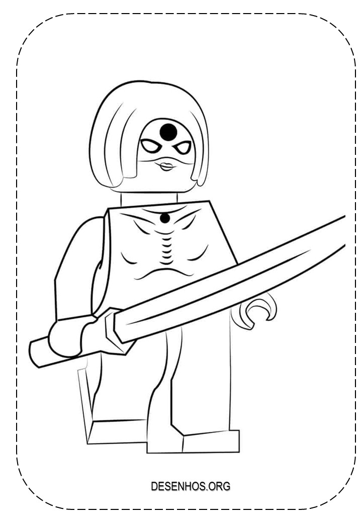 Desenhos para colorir lego marvel super-heróis 22