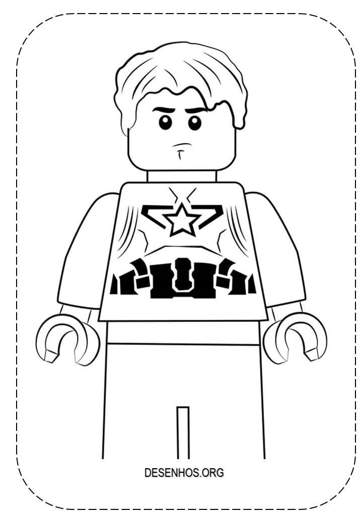 Desenhos para colorir lego marvel super-heróis 32
