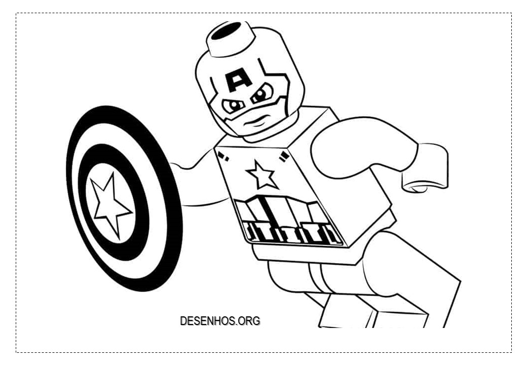 Desenhos para colorir lego marvel super-heróis 43