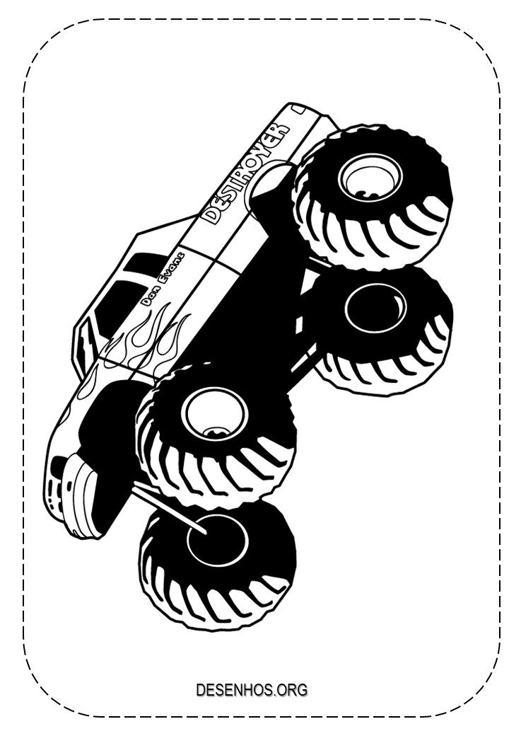 Monster Truck para colorir 4